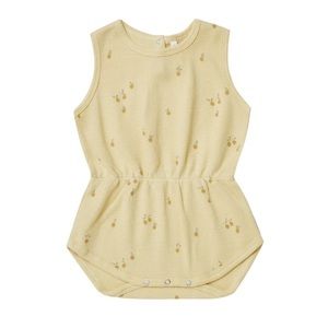 NWT Rylee + Cru Lemon Print Cinch Cotton Playsuit 6-12M